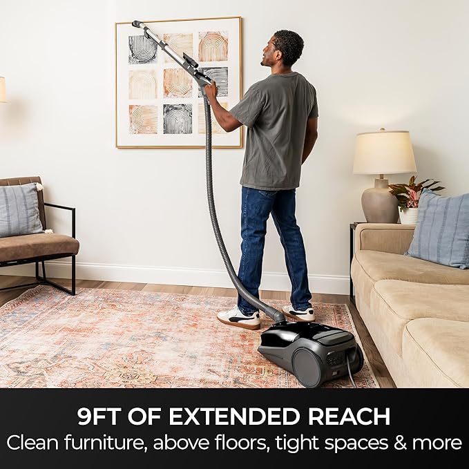 Kenmore BC3006 400 Series Pet Friendly Lightweight Bagged Canister Vacuum Cleaner 2-Motor Design with Hair Eliminator Brushro