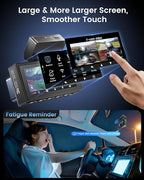 Dash Cam Front and Rear - Sarmert C4 Dual 4K Built-in GPS and 5G WiFi, Free 128GB Card Included, HDR Night Vision, WDR, 4K UH