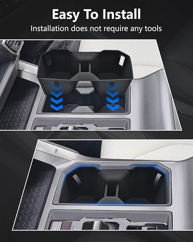 Cup Holder Inserts for Toyota Rav4 2026 Accessories, Non-Slip Silicone Center Console Protector Organizer to Prevent Spills & Scratches for Rav4 Interior Accessories