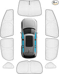 KMF 8pcs Thicken Sun Shade for Ford Focus Hatchback 2014-2018 Accessories, Custom Fit Full Car Window Covers Sunshade for Windshield Side, UV Block and Privacy Blackout for Camping Outdoor