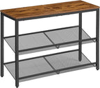 VASAGLE Shoe Rack for Entryway, 3-Tier Shoe Rack Organizer with Storage Shelves and Spacious Top, Freestanding, Adjustable, I