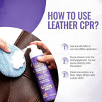 Leather CPR Heavy Duty Leather Foaming Cleaner - 8 oz (2 Pack) - Car Interior Cleaner For Heavy Dirt & Grime, Heavily Soiled 