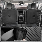 Kick Mats for 2021-2025 2026 Jeep Grand Cherokee L w/Captain Chairs (Only for 6-Seater 2nd Row), All Weather TPE SeatBack Protector Accessories (L | 2nd Row Backrest Mats)