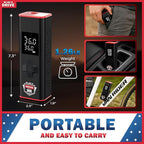 Tire Inflator Portable Air Compressor with LED Light – 12V DC Cordless Air Pump & Auto Shut-Off Function, 150 PSI Electric Air Pump for Car Tires with Digital Tire Pressure Gauge and Car Accessories
