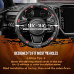 Naruto Shippuden Car Steering Wheel Cover, 15 Inch Anime Steering Wheel Cover, Cushioned Soft Comfortable Cover Anime Car Accessories for Men Women, Akatsuki