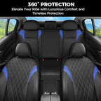 FLORICH Car Seat Covers Full Set, Leather Seat Covers for Cars, Car Seat Protector Waterproof, Universal Automotive Seat Cove