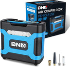 ‎DNA MOTORING TOOLS-00213 Blue 12V DC Digital Tire Inflator Portable Air Compressor with Pressure Gauge for Cars, Bicycles, Motorcycles,Balls