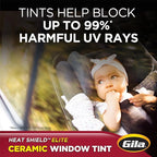 Gila® Heat Shield Elite™ 5% Rear Window Ceramic Automotive Window Tint DIY Advanced Heat Control Glare Control (6in x 26ft Strips)