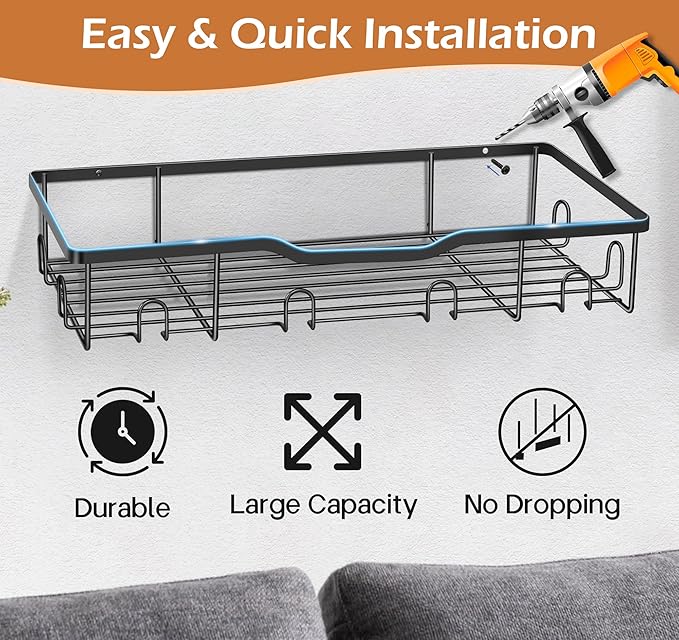 KEETDY Metal Hat Racks for Baseball Caps Wall Hat Organizer Fit 48 Caps Holder, 2 Packs Sturdy Wall Mounted Hat Storage Organ