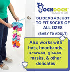 Sock Laundry Solution for Washing Drying & Storing Socks in Pairs, Clip & Hold Socks in Washer Dryer & Closet 2-Pack