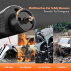 2-in-1 Window Glass Breaker Seatbelt Cutter, 2-Pack Emergency Keychain Car Escape Survival Tool, Safehammer for Land/Underwat