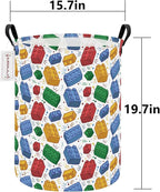 QUEENLALA Large Storage Basket,Laundry Hamper/Bathroom/Home Decor/Collapsible Round Storage Bin,Boys and Girls Hamper/Boxes/C