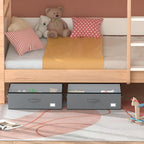 Under Bed Storage with Wheels, No Assemble Required 12 inches height Under Bed Storage bins,Large capacity Rolling Underbed S