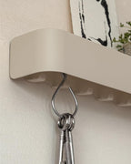 Kazai. Key Holder for Wall 'Tone' | Minimalist Key Hooks Design from Berlin | Modern Key Hanger with Metal Shelf | Key Hook W