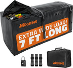 Mockins 40 Cu Ft XXL Hitch Cargo Carrier Bag 84"x24"x34" | 7 Ft Extra Wide Waterproof Trailer Hitch Storage & Truck Bed Cargo Bag | Heavy Duty Vehicle Soft-Shell Carriers w/Lock, Straps & Carry Case