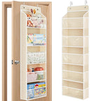 JARLINK Toy Stuffed Animal Storage, Over The Door Organizer W/Clear View Windows, 44lb Load, Baby Toy Storage Organizer for N