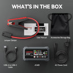 LOKITHOR JC400 9-in-1 Battery Charger and Jump Starter, 2500A 12V Portable Jump Box for Car Upto 8.5L Gas/6.5L Diesel,