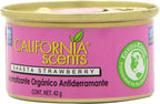California Scents Spillproof Organic Air Freshener, Shasta Strawberry, 1.5 Ounce Canister (Pack of 4)
