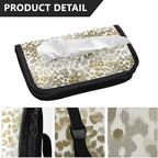 Car Tissue Holder Car Visor Organizer Tissue Box Holder for Car Sun Visor Organizer with Car Vehicle Accessories Essentials Interior for Women Men Brown and Beige Simple Leopard Print