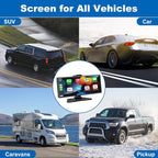 Carplay Screen for Car,10.26" HD IPS Wireless Portable car Stereo for Apple Carplay&Android Auto,Car Audio Receivers with 4K 