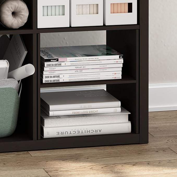 Furinno Cubicle Cube Insert, H-Shelf Cube Organizer, 2-Tier Shelf Dividers, Fits into Furinno Extra Thick Cubes, for Organize