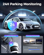 12" Mirror Dash Cam, 4K UHD Front and 2.5K Rear View Dash Camera for Car, with ADAS BSD LCA Smart Mode, GPS, G-Sensor, Loop R