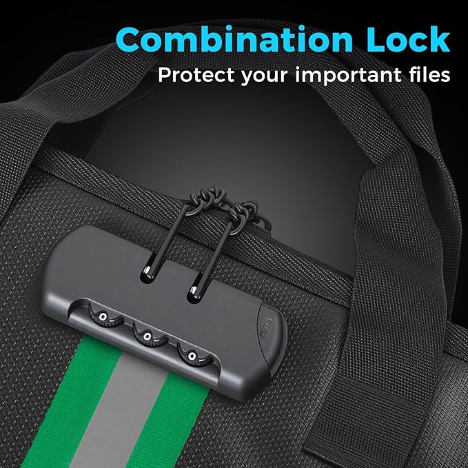 Accordion File Organizer with Combination Lock,Fireproof Expanding File Folder with Multi Pockets,13 Pockets Document Organiz