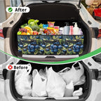 Reusable Grocery Bags Heavy Duty Shopping Bags Foldable Large Tote Bags with Long Handles & Hard Bottom