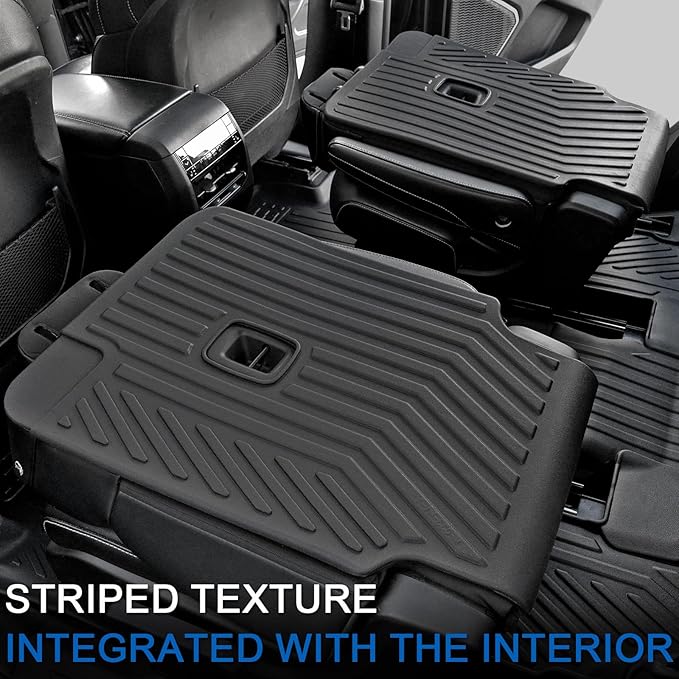 Kick Mats for 2021-2025 2026 Jeep Grand Cherokee L w/Captain Chairs (Only for 6-Seater 2nd Row), All Weather TPE SeatBack Protector Accessories (L | 2nd Row Backrest Mats)