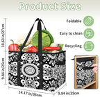 Reusable Grocery Bag, Foldable Large Shopping Tote Bag for Groceries Kitchen Picnic Car Trunk