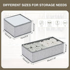 DIMJ Drawer Organizer Clothes, Dresser Organizer For Nursery, Bedroom, Closet, Baby Clothes Organizer and Storage, Foldable F