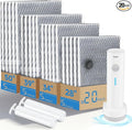 20 PCS Vacuum Seal Bags for Clothing with Electric Air Pump, Compression Space Saver, Vacuum Storage Bags for Luggage, Travel