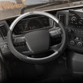 Cat® BigGrip Faux Gray/Black Leather Semi Truck Steering Wheel Cover, Fits RV and Big Rig Trucker, Steering Wheel Cover for Trucks 18 Wheeler - X-Large 17.5" - 18" Inches