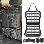 Tactical Truck Organizer with MOLLE Panel and 3 Storage Bags - Modular Tailgate Panel Vehicle Seat Cover