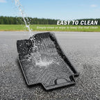 KUST Floor Mats for 2022-2026 Honda Civic Sedan Hatchback Si Accessories (Without USB Port, Not for Hybrid), All Weather Car Mats 2 Rows Floor Liners, TPE Rubber, Raised Edge, Extra Heel Pad Plate