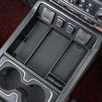 PIMCAR Center Console Organizer Tray for 2014-2018 Chevy Silverado GMC Sierra 1500 & 2015-2019 2500HD/3500HD Models - Custom Fit Storage Insert Accessories