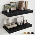 Fun Memories 24 Inch Floating Shelves Wall-Mounted, 12 Inch Deep Wall Shelves, 24 x 12 Floating Shelf, Deep Storage Shelf for