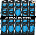 Fortress Car Interior Wipes (25 ct, Pack of 24) for Car Interior Cleaning, Dashboard, Seats, Detailing, and Steering Wheel [T
