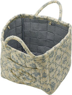 Boho Fabric Storage Basket, Large Capacity Laundry Basket, 12.2'' x 10.23'' x 10.23'' Collapsible Laundry Hamper with Easy Ca