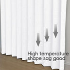 Jilron Accordian Door Curtain, 100% Blackout Folding Magnetic Doorway Curtains,Linen Style Closet Doors,for Room Divider,Priv