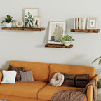 Vivelove Floating Shelves for Wall 16 inchs Long, Display Shelves with Invisible Brackets for Living Room, Bedroom, Kitchen, 