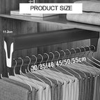 Pull Out Clothes Rail,Extendable Wardrobe Clothing Rail Hanger Rack,for Pants,Coats,Trousers(45cm)
