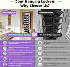 PAULONE 10-Pocket Multi-Use Over the Door Organizer, Heavy Duty 95lbs Capacity with Breathable Mesh, Versatile Hanging Storag