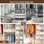 6 Pack Shelf Dividers, Adjustable Shelf Dividers for Closet Organization with Non-Slip Design, Clear Acrylic Shelf Dividers f