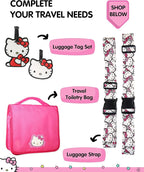 Hello Kitty Passport Holder and Luggage Tag Set Official License, Sanrio Passport Cover and Bag Tag