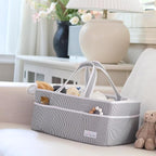 Lily Miles Baby Diaper Caddy - Organizer Tote Bag for Infant Boy or Girl - Baby Shower Basket - Nursery Must Haves - Registry