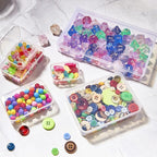 24 Pack Mixed Sizes Rectangular Mini Plastic Containers Clear Plastic Storage Boxes with Hinged Lids and Labels Empty Beads O