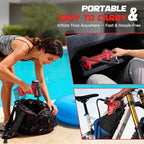 150PSI Tire Inflator Portable Air Compressor: Cordless Air Pump Compatible with Milwaukee 18V Battery - Car Tire Pump with Digital Pressure Gauge & LED Light for Auto, Motorcycles (Bare Tool)