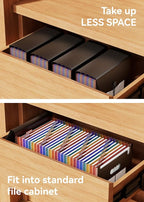 ABC life 26 Pockets Accordion File Organizer, Expanding File Folders, Portable Monthly Bill Receipt Organizer with Colorful A