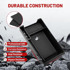 RED WOLF Center Console Organizer Tray for BMW 2014-2016 X5 F15 2015-2019 X6 F16 Armrest Box Secondary Storage with Preserved Hole for Charging Cable Exactly Match